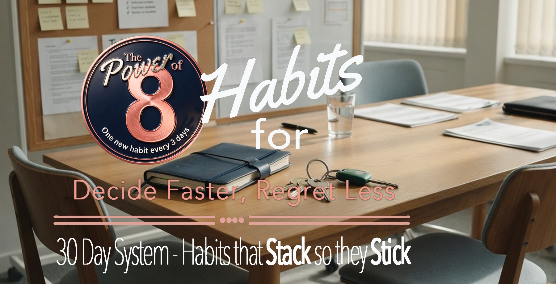 Cover: The Power of 8 — Habits for Decide Faster, Regret Less