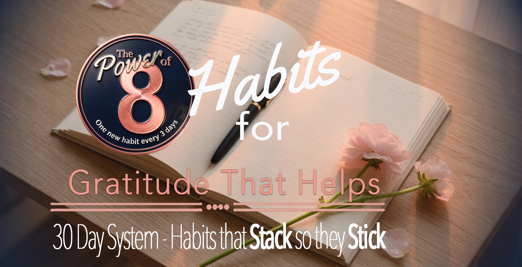 Cover: The Power of 8 — Habits for Gratitude That Helps