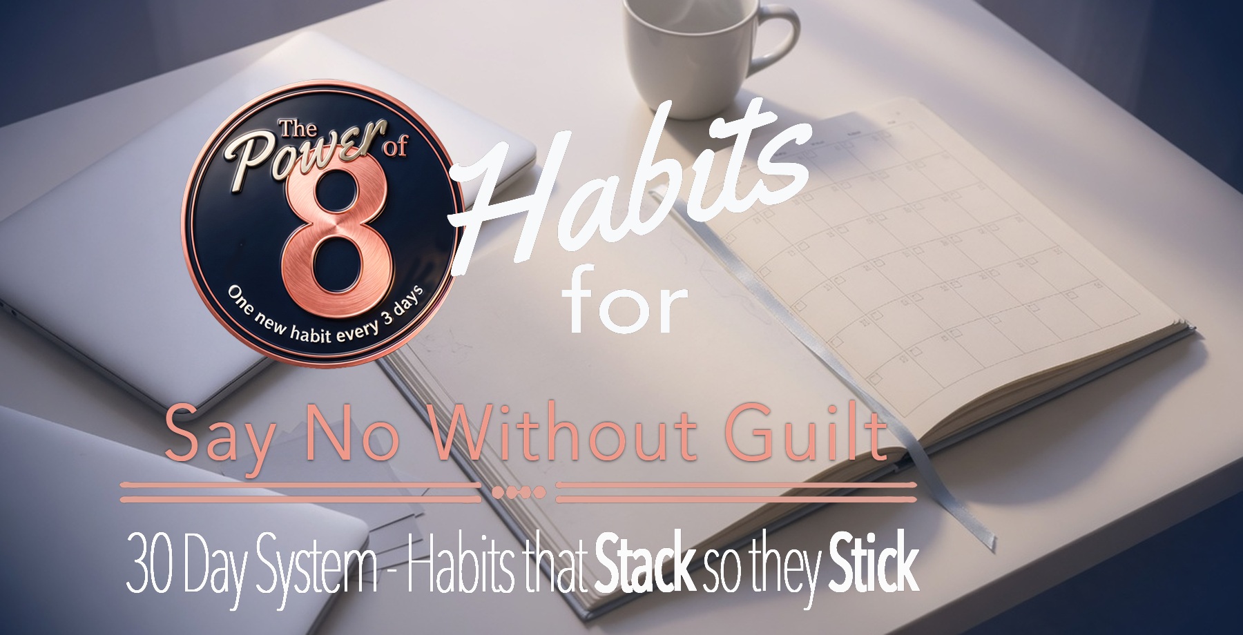 Cover: The Power of 8 — Habits for Say No Without Guilt